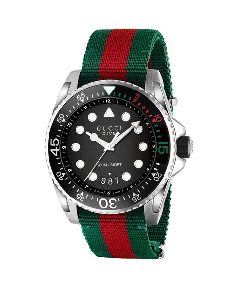 red gucci watch|gucci dive.